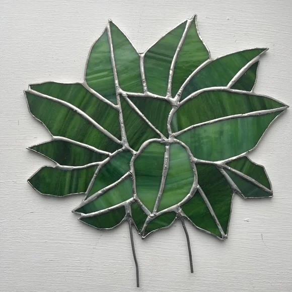 Handmade Stained Glass Plant